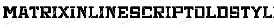 MatrixInlineScriptOldstyle Regular字体转换